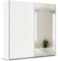 Kleiderschrank, Rauch Möbel, 226 cm, Weiss, QUADRA, Schwebetürenschrank, Farbe, Breite