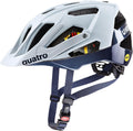 Uvex, Allround-Helme, Grau/Weiss, Quatro cc MIPS - sicherer MTB-Helm für Damen und Herren