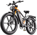 OTIDA, E-Bike, 48 V, 20Ah, Grau/Schwarz, Doppelter Motor 190 N.m E Bike Herren Damen Elektrofahrrad, Ebike Akku bis 140km