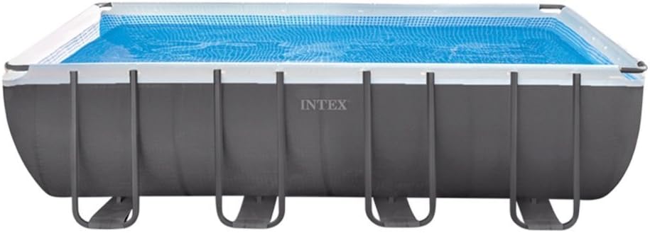 Intex, Stahlrahmenpool, 549 x 274 x 132 cm, Grau, Frame Pool Set Ultra Quadra I (