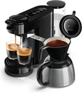 PHILIPS, Kaffeemaschine, Schwarz, Senseo Switch Pad- und Filter, 7 Tassen