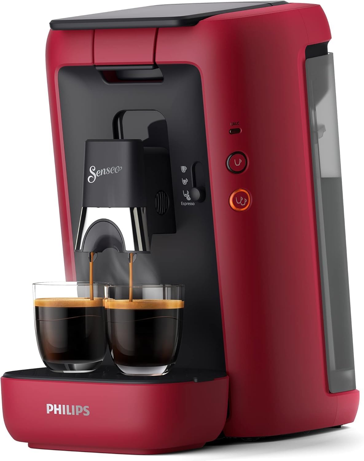 PHILIPS, Kaffeemaschine, Rot, Senseo Maestro Kaffeepadmaschine, 3 Spezialitäten