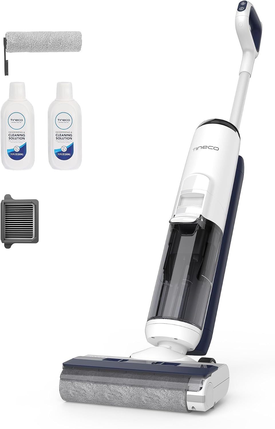 Tineco, Nass-Trockensauger, Grau/Weiss, iFLOOR 5 Breeze Complete, Selbstreinigung