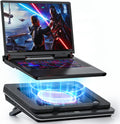 IETS, Laptop, 14CM, Grau/Blau, GT600 -Kühlpad mit Turbo-Lüfter, versiegeltem Schaumstoff für schnelle Kühlung von Gaming- s