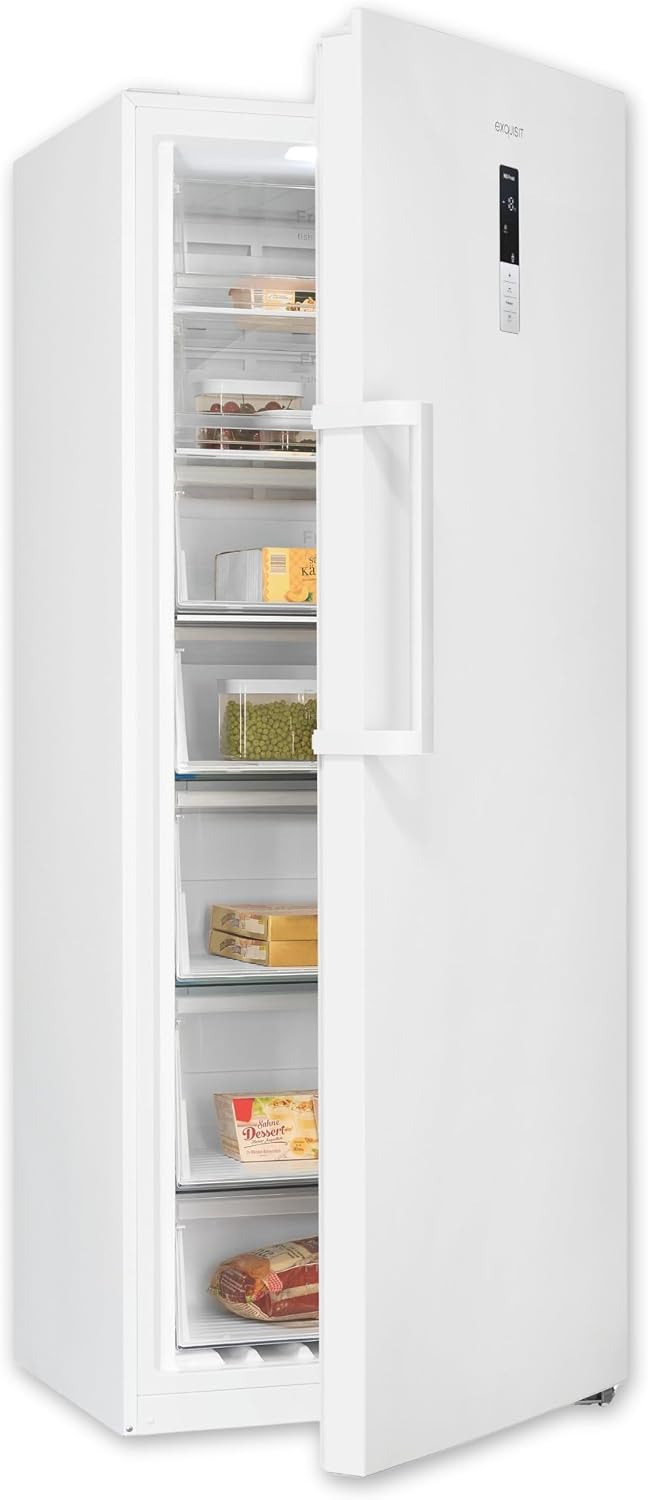 Exquisit, Kühlschrank, 380 l, Weiss, Gefrierschrank - - No Frost - 5 Schubladen
