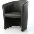 Cocktailsessel, Schwarz, Design Sessel Clubsessel Loungesessel Club Möbel Bürosessel, Polsterung