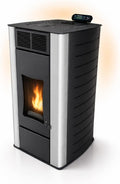 Nemaxx, Öfen, 12,5 kW, 18 kW, 300 m, 40 kg, Schwarz, ® P18 Wasserführender Hydro-Pelletofen bis ³, BAFA / förderfähig