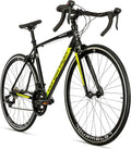 Bergsteiger, Rennräder, 28 Zoll, Weiss/Grau, Tourmalet Gravelbike Rennrad Alurahmen 14 Gang
