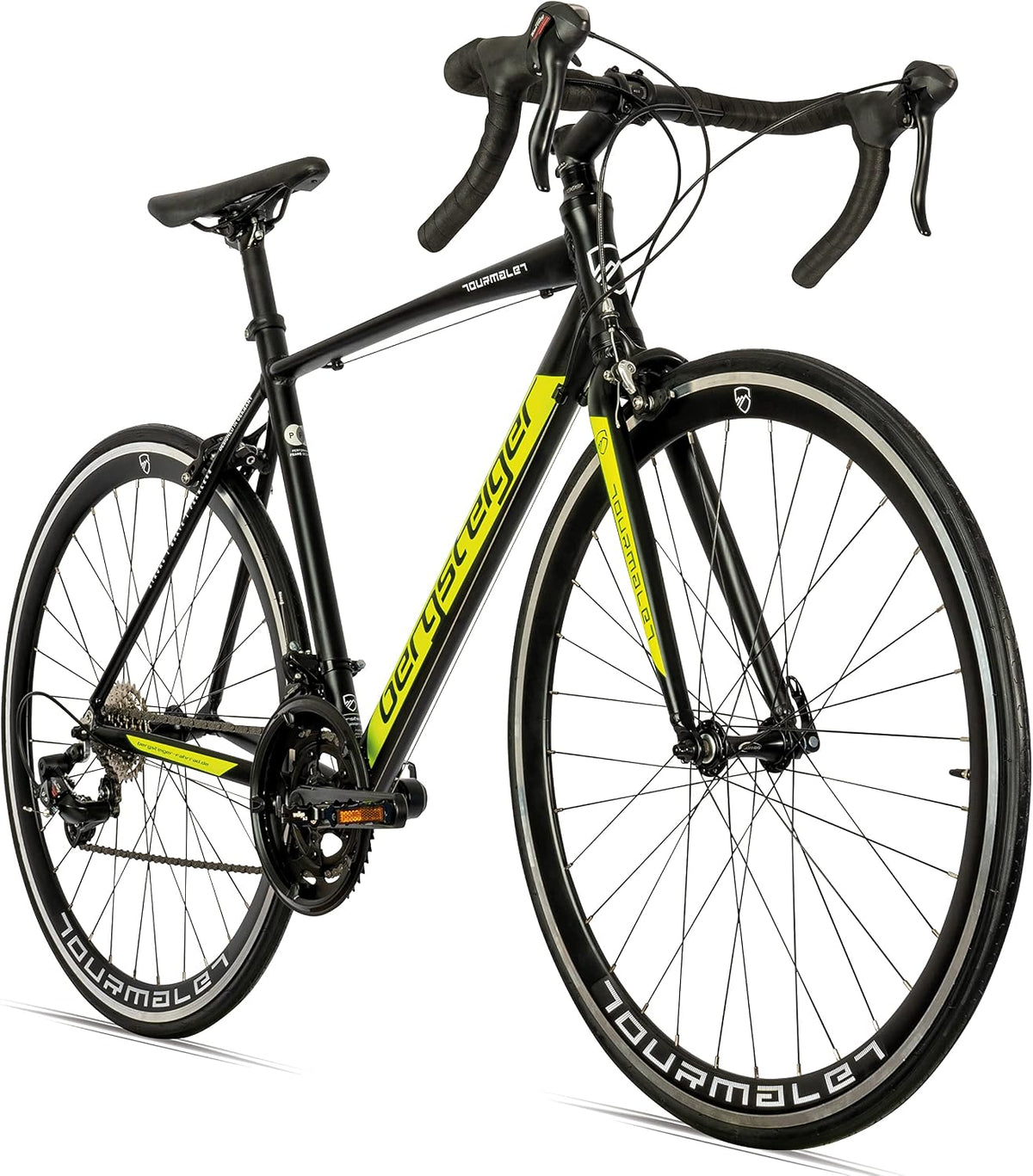 Bergsteiger, Rennräder, 28 Zoll, Weiss/Grau, Tourmalet Gravelbike Rennrad Alurahmen 14 Gang