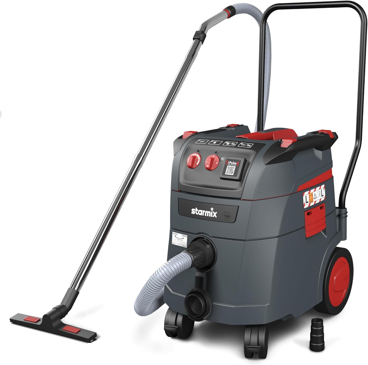 Starmix, Nass-Trockensauger, 75 l, 35 l, 5 m, Grau/Weiss, iPulse L-1635 Top, Industriestaubsauger Staubklasse L