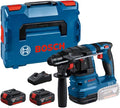 Bosch Professional, Bohrhämmer, 4.0Ah, 18 V, Blau, System Akku Bohrhammer GBH -22 (mit SDS plus, inkl. 2x Akku