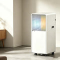 Tragbare, Mobiles Klimagerät, 45 m, Weiss, Klimaanlage 4-in-1 Inverter mit Heizen Kühlen Entfeuchten, Fernbedienung