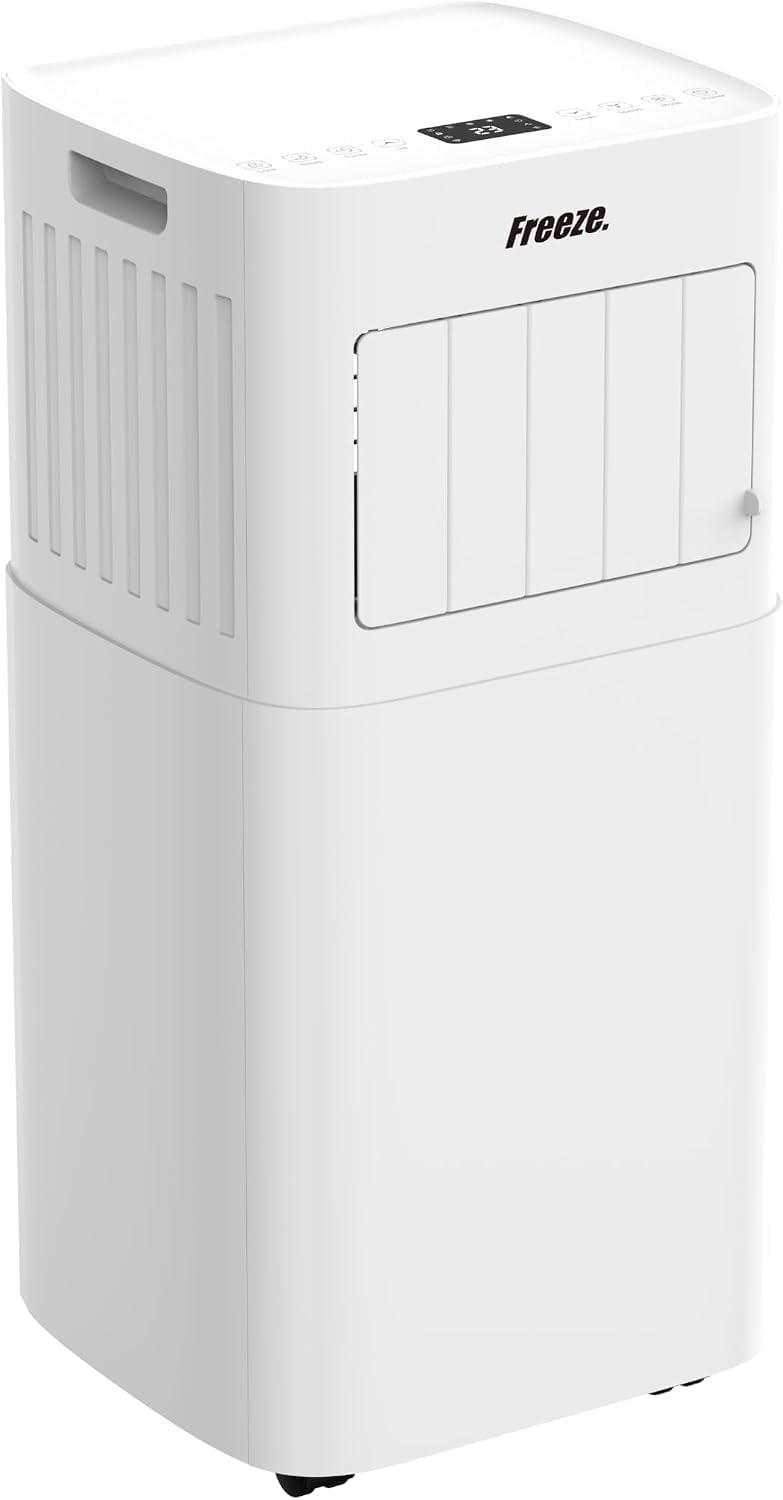 FREEZE., Mobiles Klimagerät, Weiss, seven 7000BTU Mobile Klimaanlage, Monoblock-Klimagerät mit LED-Display & Fernbedienung