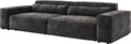 DELIFE, Sofa, 270x130 cm, Schwarz, Big- Sirpio XL Mikrofaser