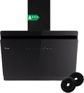 KKT KOLBE, Dunstabzugshaube, 80 cm, Schwarz, A+++ 782 cbm / h